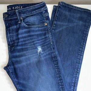 American Eagle Outfitters Men’s Dark Blue Straight Leg Jeans